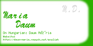 maria daum business card